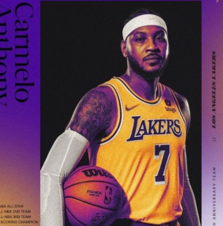 As of now, Carmelo Anthony is with Los Angeles Lakers.